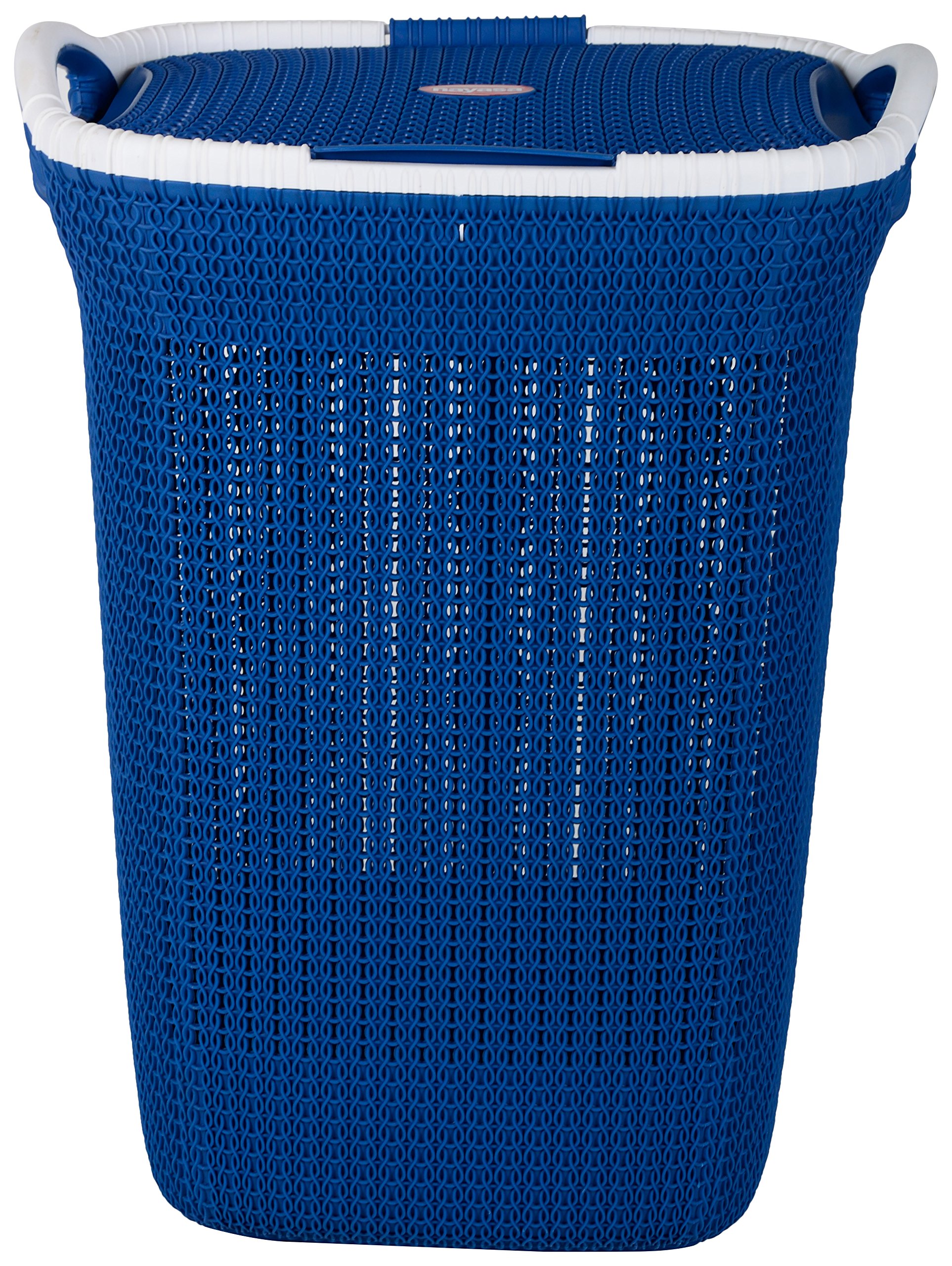 Nayasa Rope 54 Liters Plastic Laundry Basket for Clothes with Lid | Laundry Bag for Clothes | Laundry Basket Plastic | Clothes Basket | Multipurpose Basket for Storage | Blue-image-30