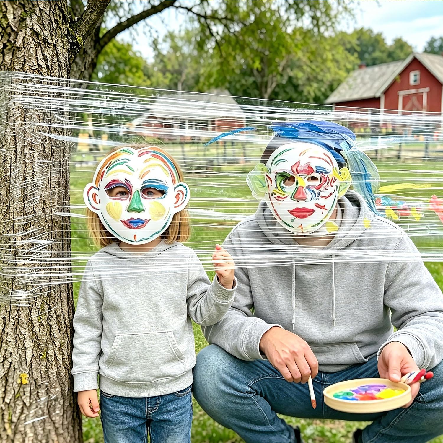 Outdoor Painting for Kids - Art Activities Easel Film Clear Large Indoor Finger Paint Paper Pad, 1.3 X 2723 Ft