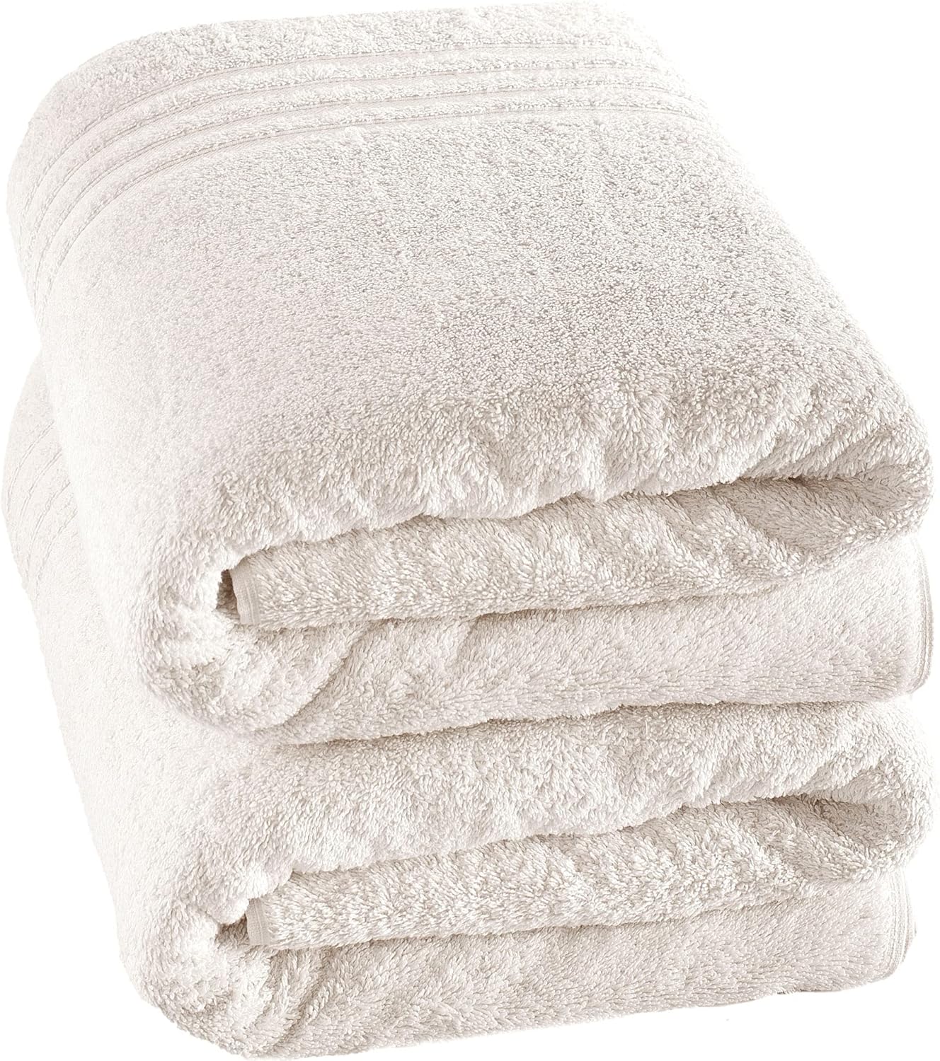 Hawmam Linen 6-Piece Bath & Hand Towel Bundle | 2 Luxury Bath Sheets (35x70 inches), 4 Hand Towels (16x29 inches) | Lightweight, Soft Cotton, Sea Salt