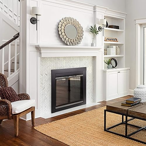 Miniatura 7 de Pleasant Hearth AP-1130Alsip - Puerta de vidrio para chimenea, color negro., AP-1132