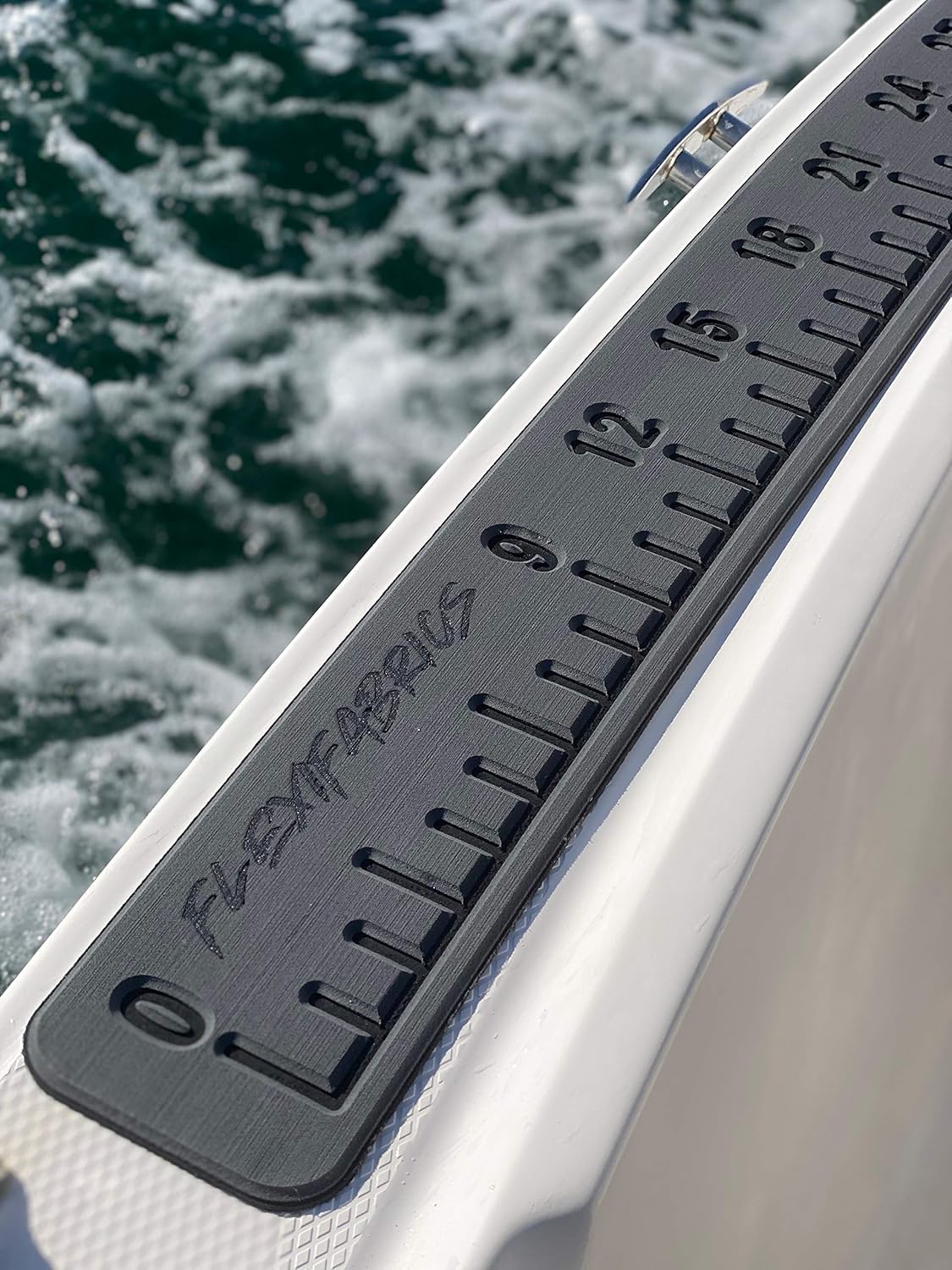 Flexifabrics Marine Foam Fish Ruler | 3M Adhesive Backing | A Great Add-on for Fishing Boats, Kayaks & Coolers | Fishing Measurement Tool
