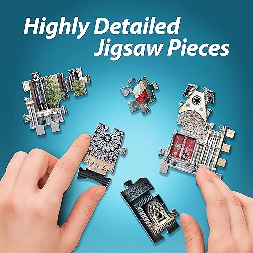 Miniatura 6 de Wrebbit3D Assassin's Creed 3D Puzzle Model of Notre-Dame | 860 piezas de rompecabezas | Referencias de Ubisoft Popular Videojuego