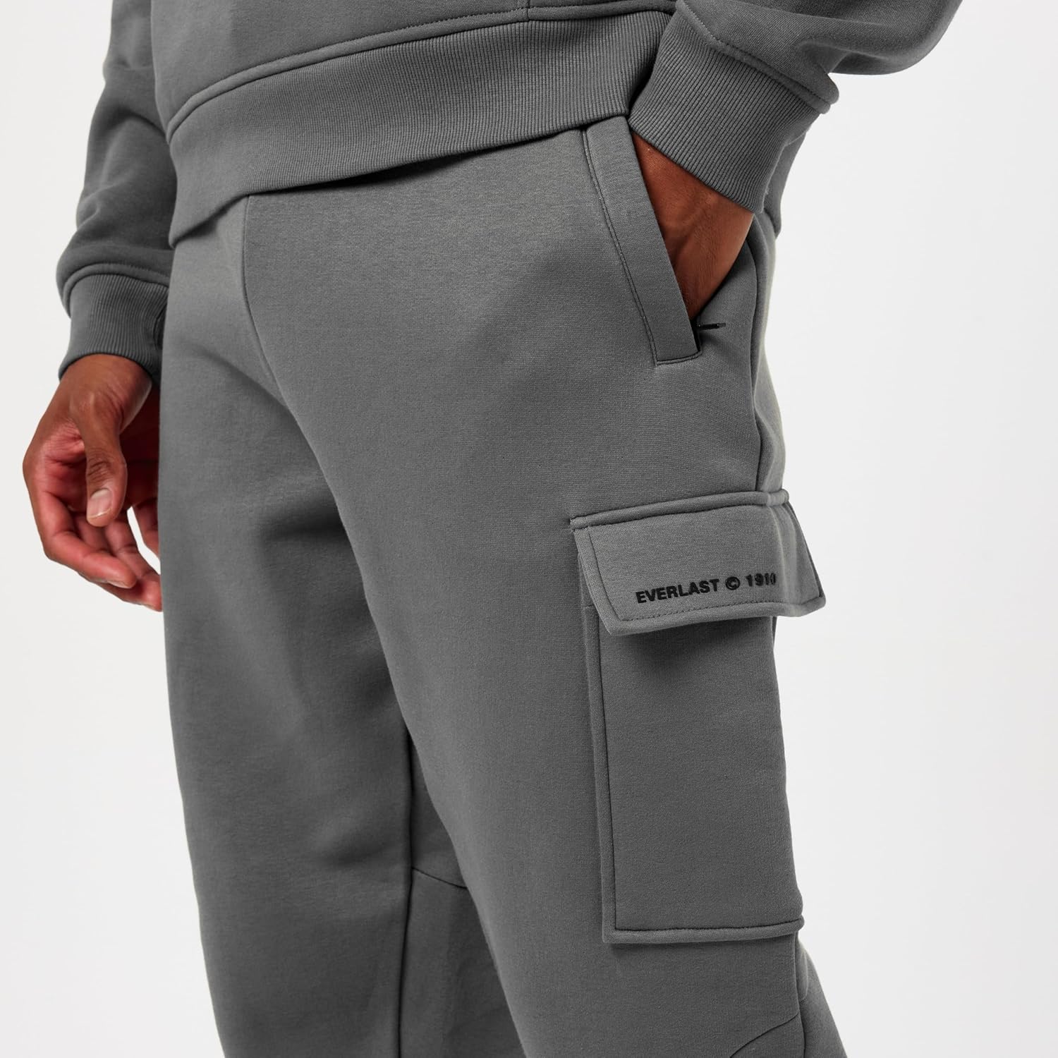 Everlast Mens Cargo Track Pants | Sweatpants for Men with Pockets, Fleece Joggers, Workout & Lounge Track Pants