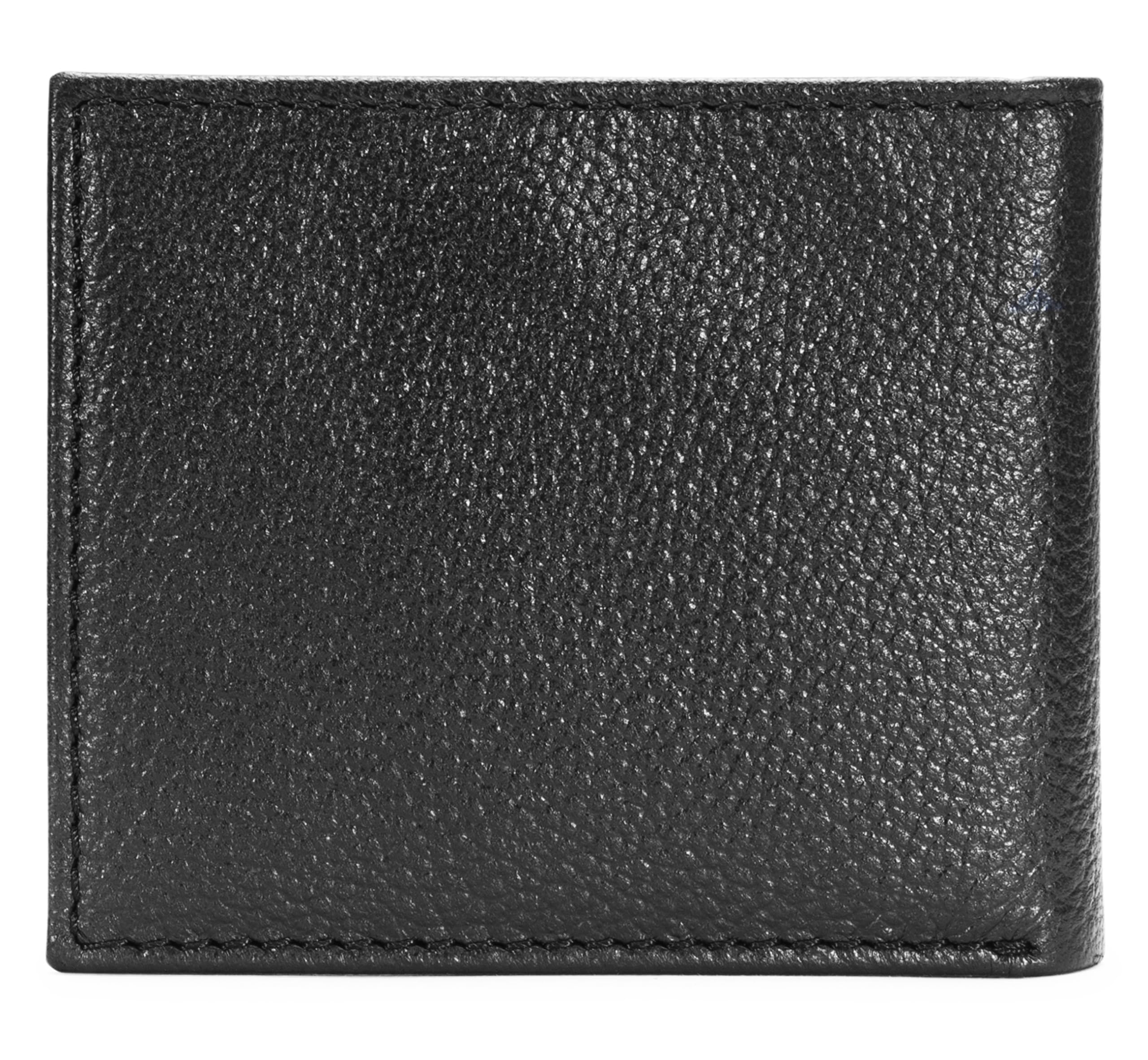 Caterpillar Cartera Plegable de Cuero para Hombre con Ventana de identificación, Color Negro, Talla única, Cartera Plegable de Cuero con Ventana para identificación