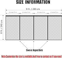 Vista 14 de Liveinu Upgraded Magnetic Garage Door Screen 2 Car Screen Door for Single or Double Garage with Hook & Loop Install Magnetic Closure 16 Ft x 8 Ft