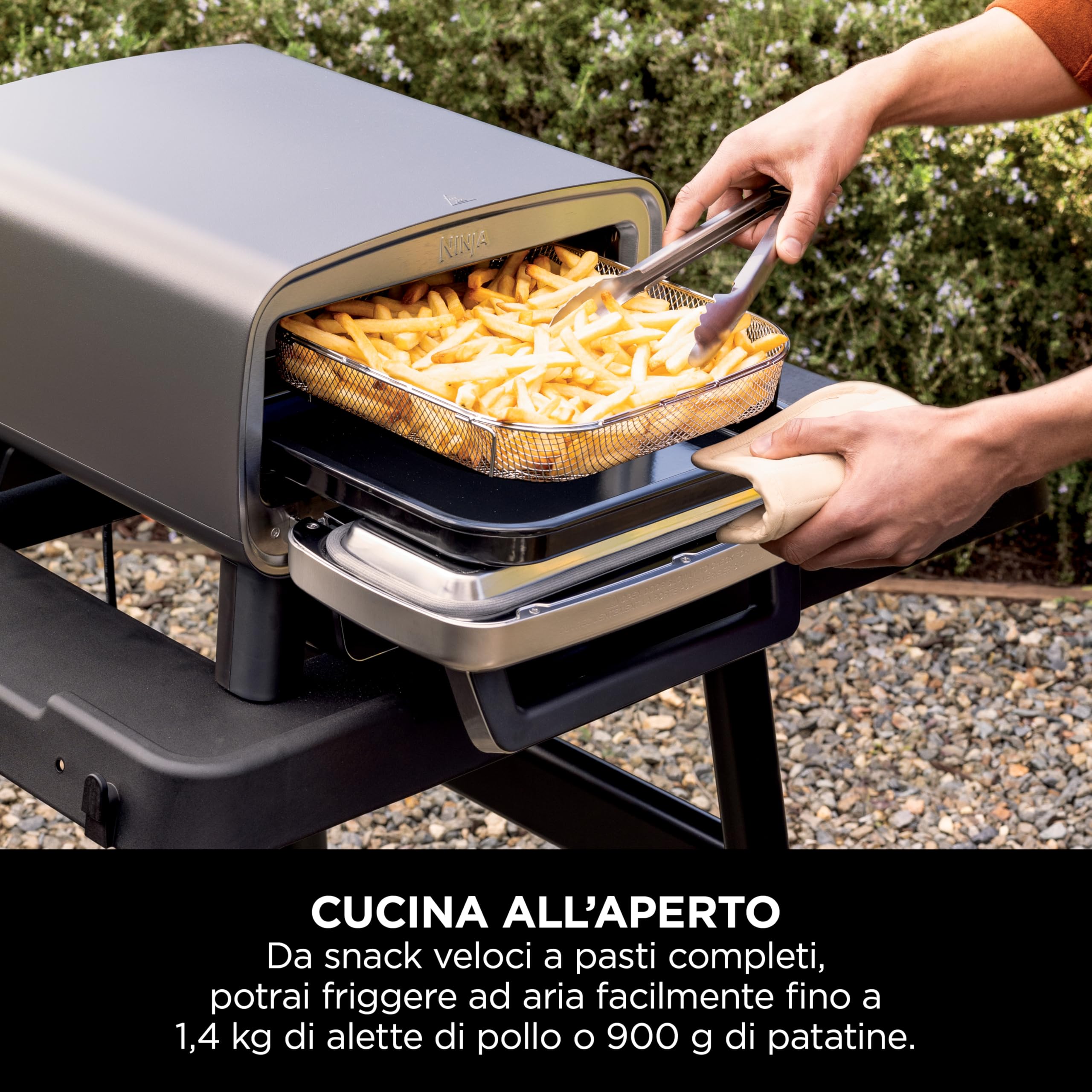 Ninja Artisan Forno elettrico per pizza e friggitrice ad aria MO201EU 30 cm