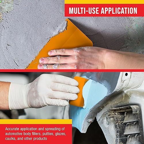 Miniatura 4 de Custom Shop Juego de 24 esparcidores de relleno de cuerpo, 6 cada 3, 4, 5 y 6 pulgadas, aplica rellenos de carrocería automotriz, masillas,