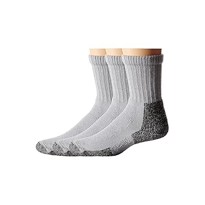 Thorlos Hiking Crew 3 Pair Pack Crew Cut Socks Shoes Gray