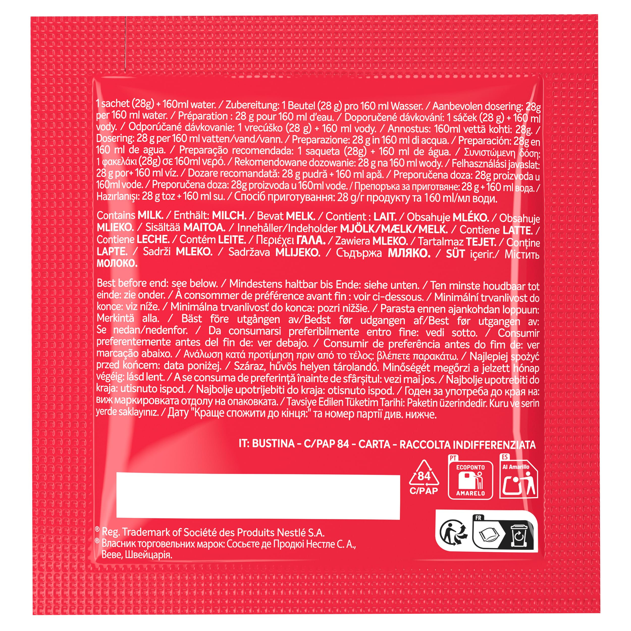 KitKat Bevanda con cacao solubile, 40 bustine da 28g (1120g)