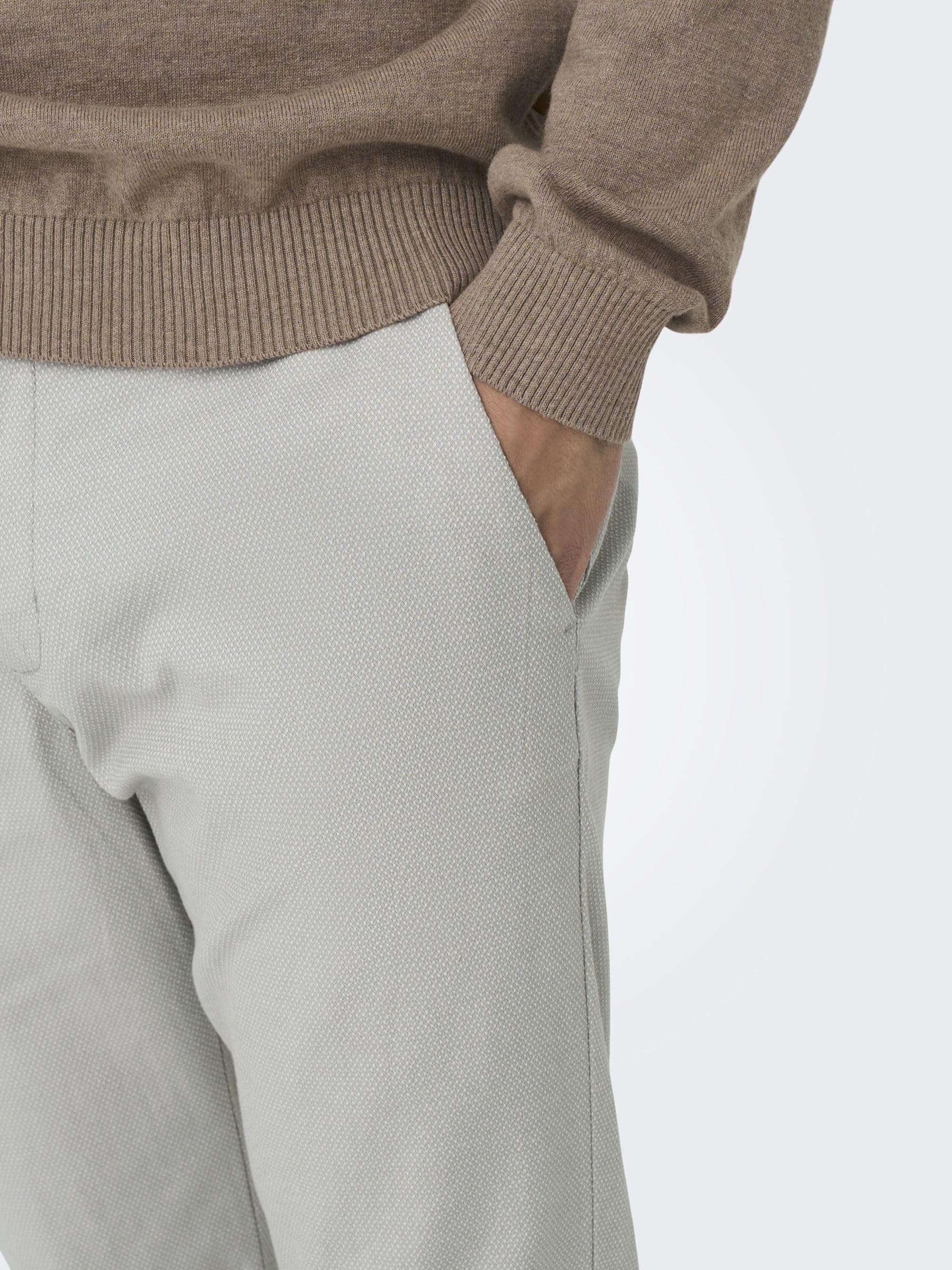 Only & Sons Herren Onsmark Pete Slim Dobby 0058 Pant Noos Hose – Bild 6