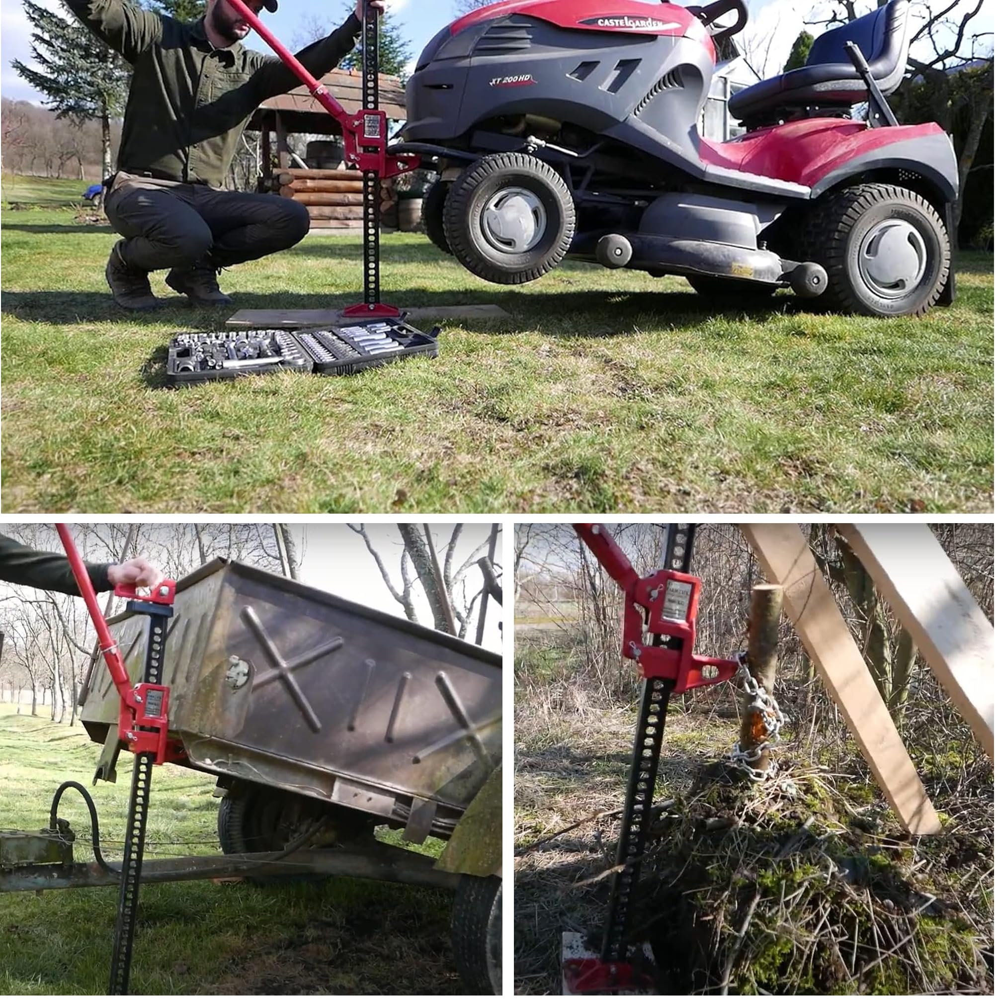 STREND PRO Farm Jack Hi-Lift Binda per Fuoristrada Sollevatore Universale a Cremagliera