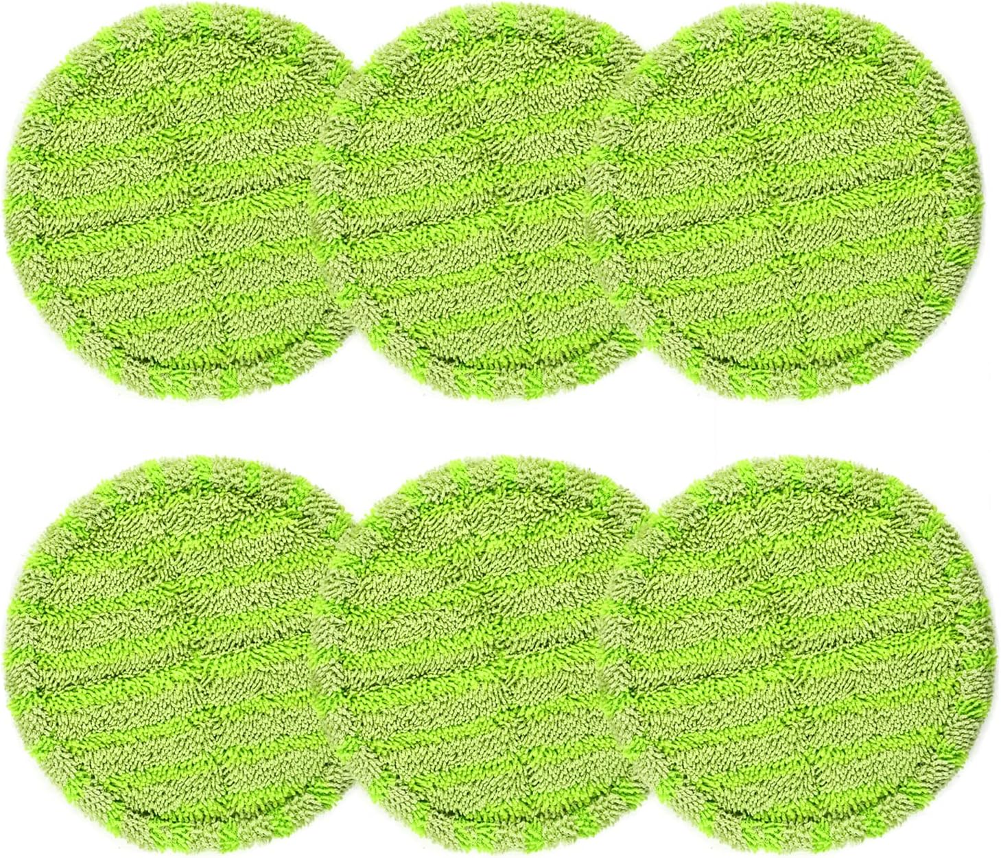 Lot De 2 Tampons Nettoyage Pour Balai Vapeur/lavante – Tête Ronde, Réutilisables, Lavables – Compatible Plupart Modèles - 6