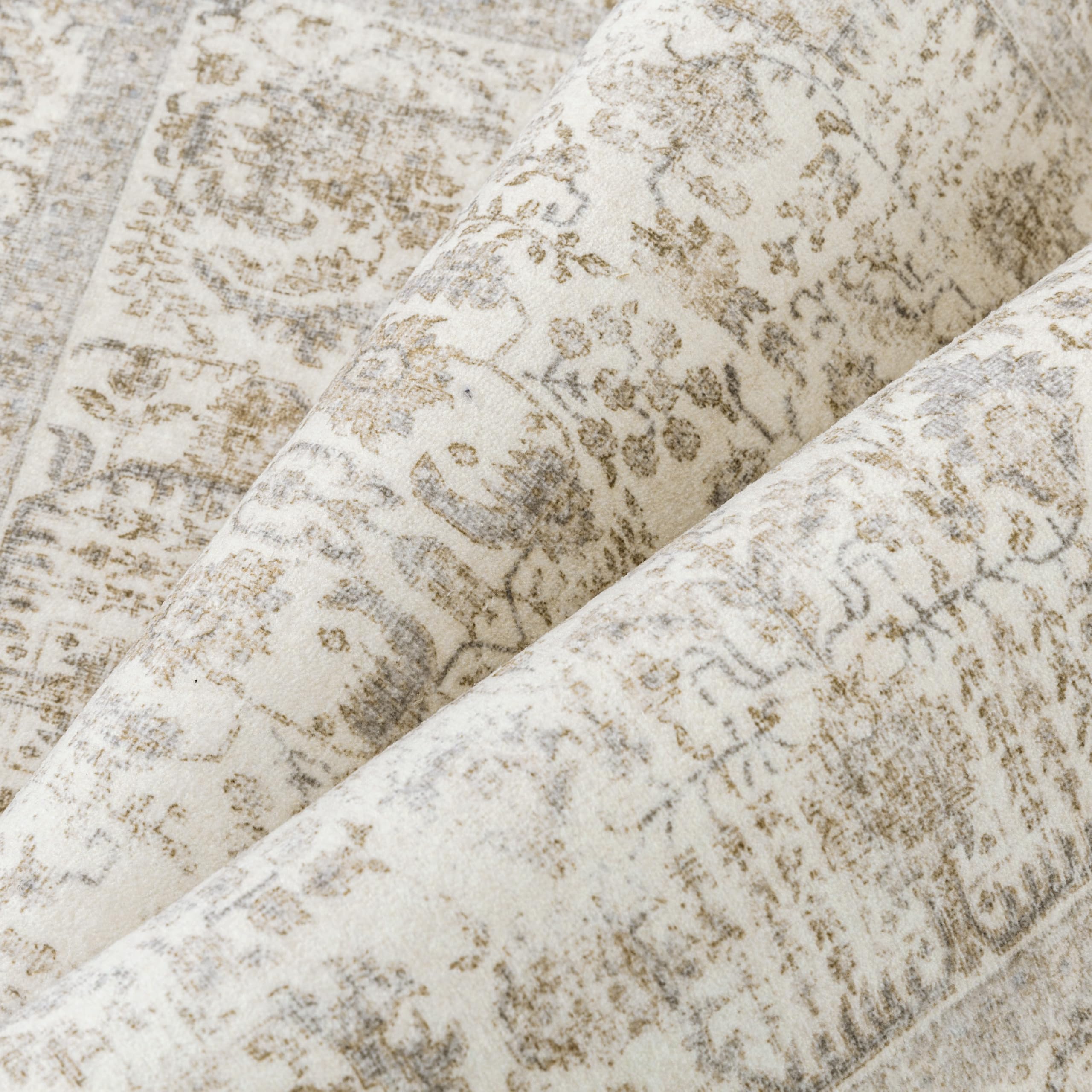 HUGEAR Vintage Tappeto Salotto Talpa Tappeti 180x270cm Soggiorno Antiscivolo Lavabile in Lavatrice Tapette Camera da Letto Sala Ufficio Bambina Bambino Pelo Corto Grande Carpet