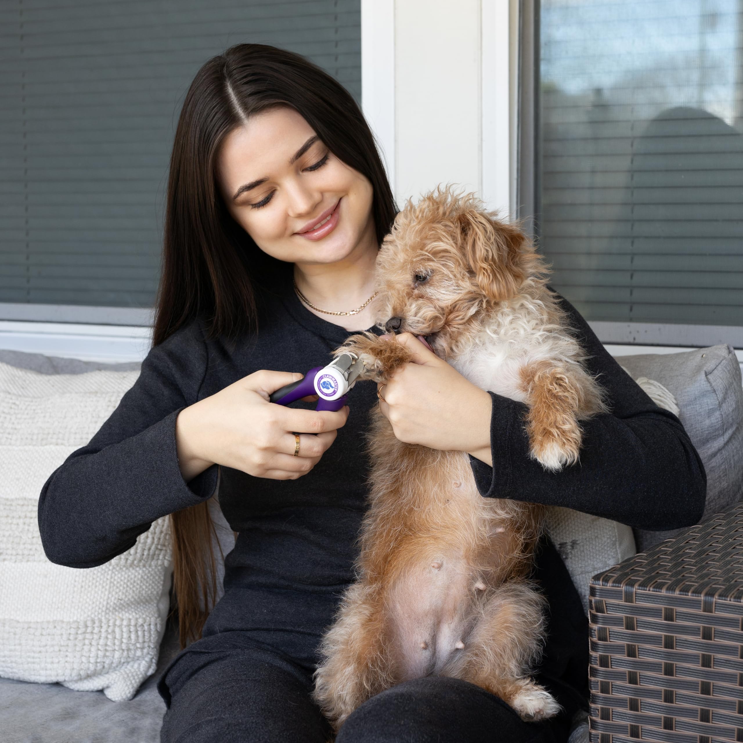 Claw Master - Cortaúñas para mascotas, LED brillante, duradero, preciso y seguro, herramienta de aseo para perros, gatos y otras mascotas con hoja de acero inoxidable de 3.5 mm y protector de
