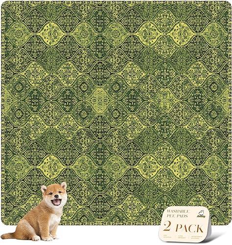 Miniatura 33 de nunubaby Almohadillas lavables para orina de perros, elegante, antideslizante, a prueba de fugas, reutilizable, ultraabsorbente, para jaulas y