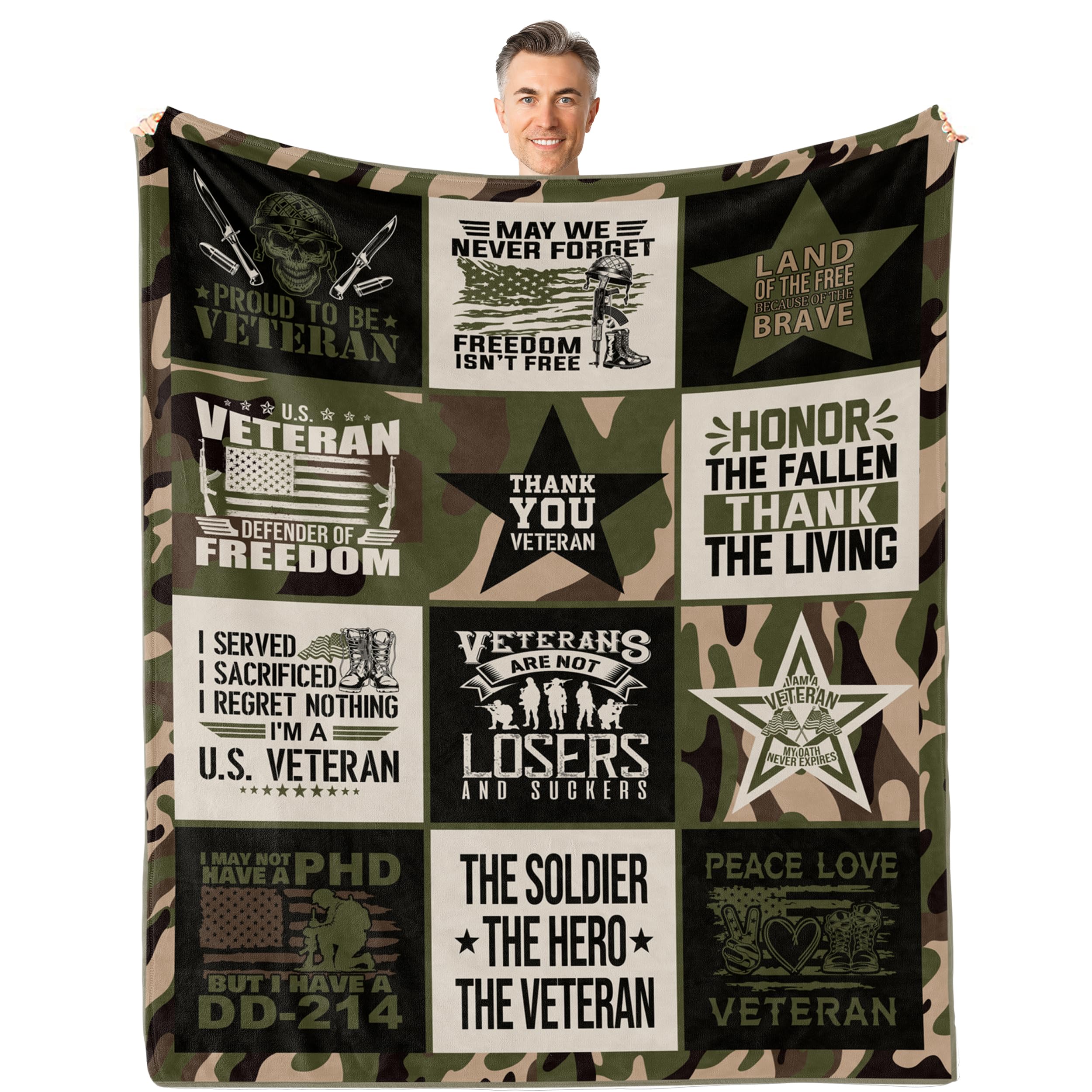 Yufobel Veterans Gifts for Men, Vietnam Veteran Gifts for Men Dad, Army Veteran Gifts Ideas, Navy/Army/Air Force Veteran Gift, Veterans Day Gift, Hard