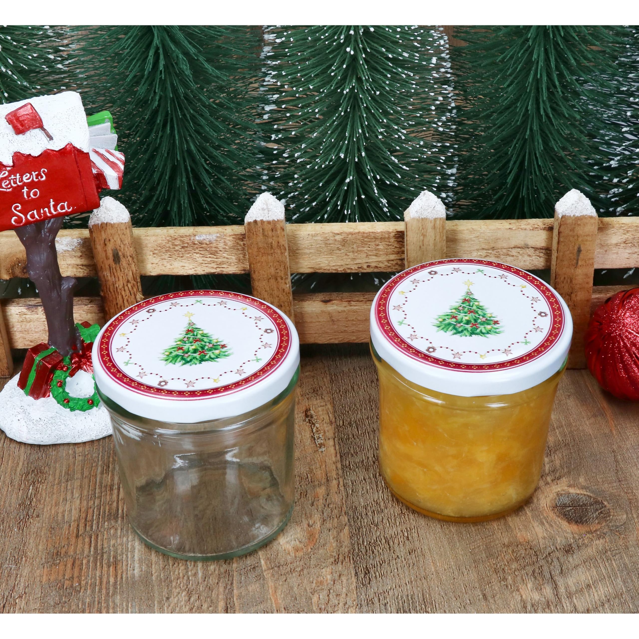 MamboCat Lot De 25 Bocaux En Verre De 435 Ml Avec Couvercle à Visser Candyman Bleu Glacier Jusqu'à 82 Couvercles Livret Gratuit I Bocaux De Conservation Et Conservation