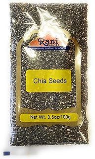 Rani Chia Seeds 3.5oz (100g) ~ All Natural | Vegan | Gluten Friendly | NON-GMO | Indian Origin