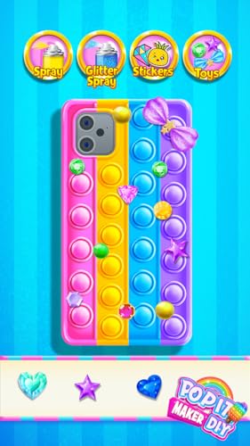 Pop It Maker 3D - Kids Rainbow Glitter Fidget Toy Poppers ASMR