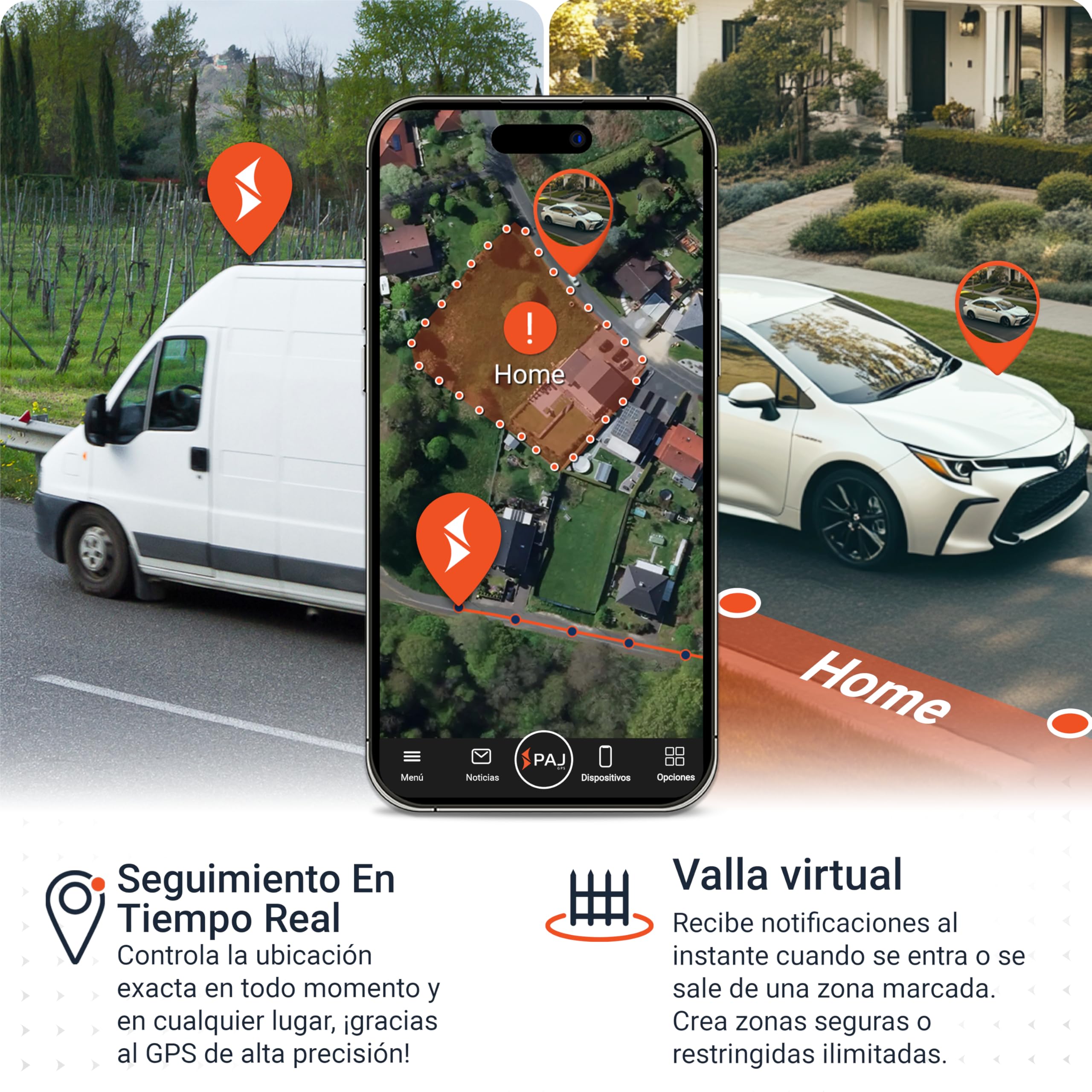 PAJ OBD Finder 4G 2.0 - Localizador GPS para Coche, Furgonetas y Otros Vehículos - Conexión a Interfaz OBD - Seguimiento en Tiempo Real, Área de Seguridad, Historial de Rutas y Alarmas Antirrobo