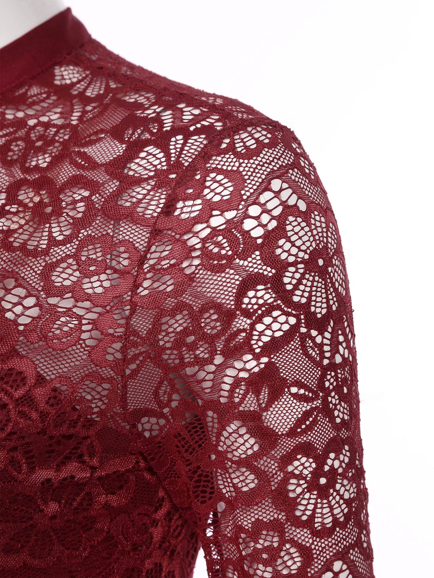 YiZYiF Donna Vestito da Balletto Abito da Danza Moderna Vestito da Latino Tango Salsa Rumba Samba Monospalla Body Ginnastica Ballerina per Saggio Dancewear