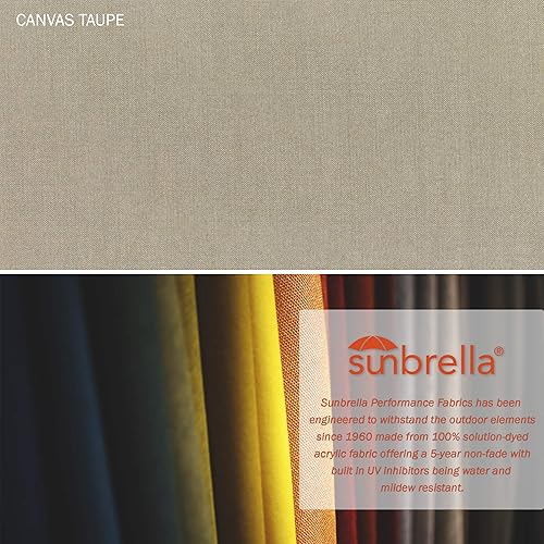 Miniatura 2 de California Umbrella GSCUF908117-5461 - Sombrilla redonda de 9 pies con poste de aluminio y varillas de fibra de vidrio para patio, 9 pies, color