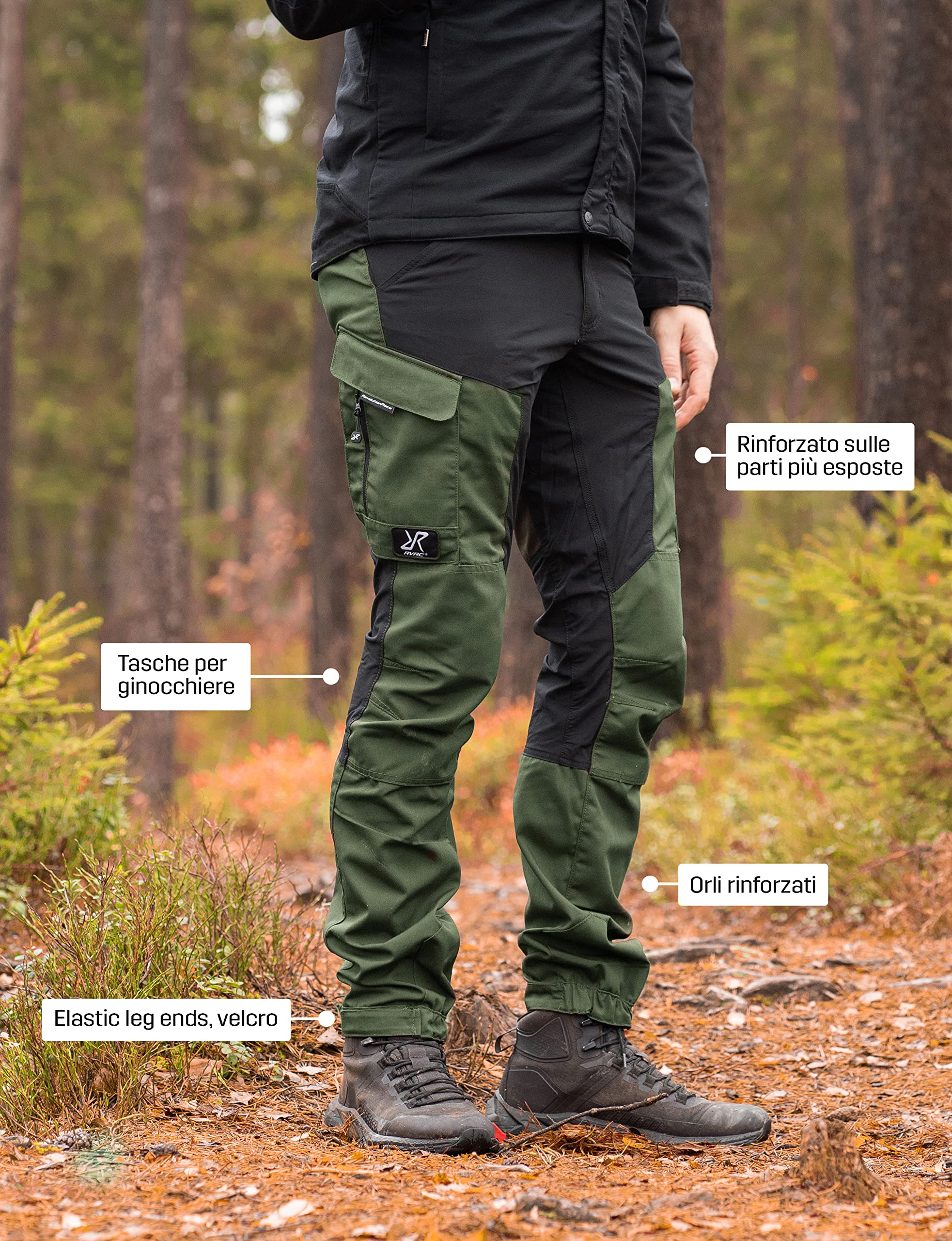 RevolutionRace RVRC GP Pants, Pantaloni da Uomo, durevoli per Trekking e Altre attività all'Aria Aperta