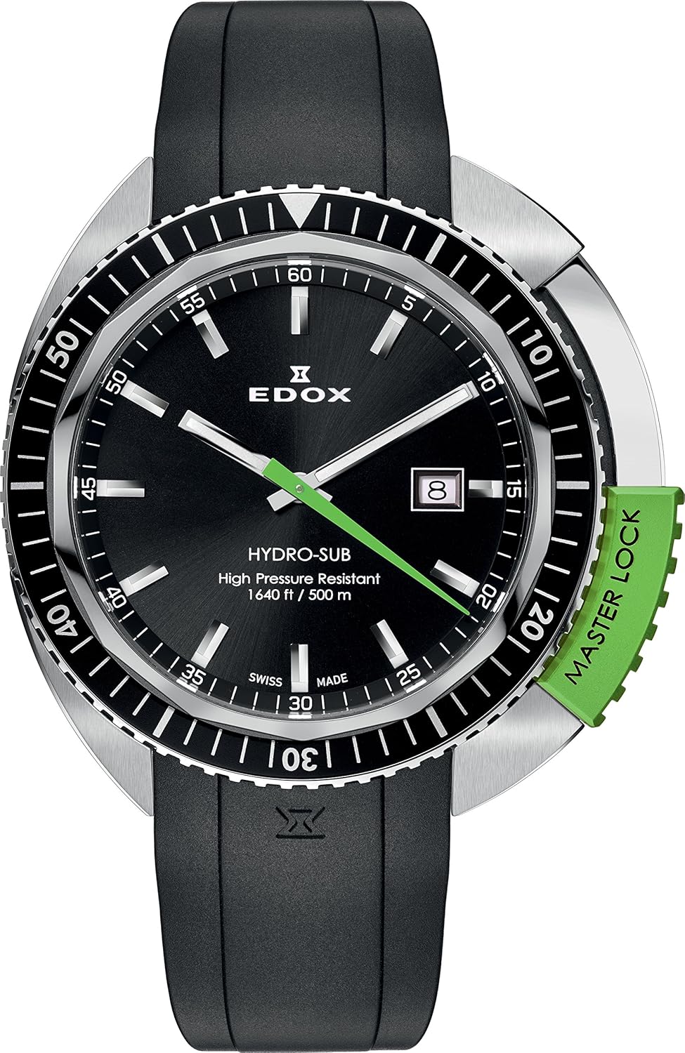 EDOX Orologio Analogico Quarzo Unisex con Cinturino in Gomma 53200 3NVCA NIN EDOX Orologio Analogico Quarzo Unisex con Cinturino in Gomma 53200 3NVCA NIN
