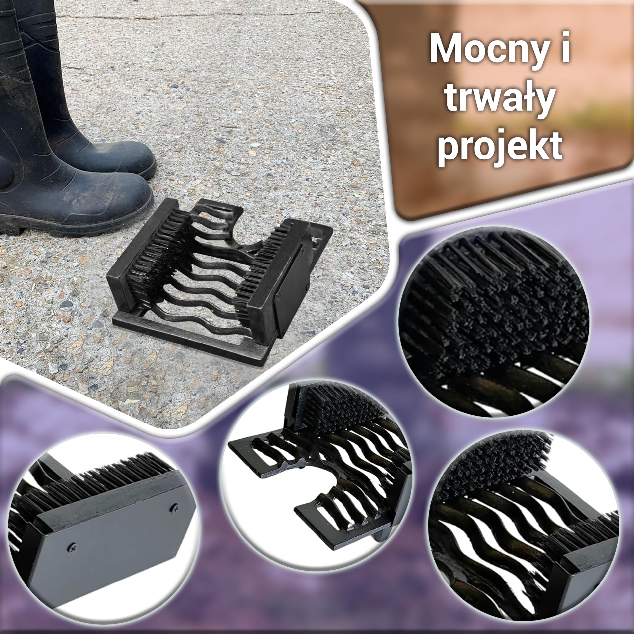 ARSUK Welly stojak do bagażnika stojak do przechowywania 2 pary do ogrodu i na zewnątrz (2 pary bagażników)
