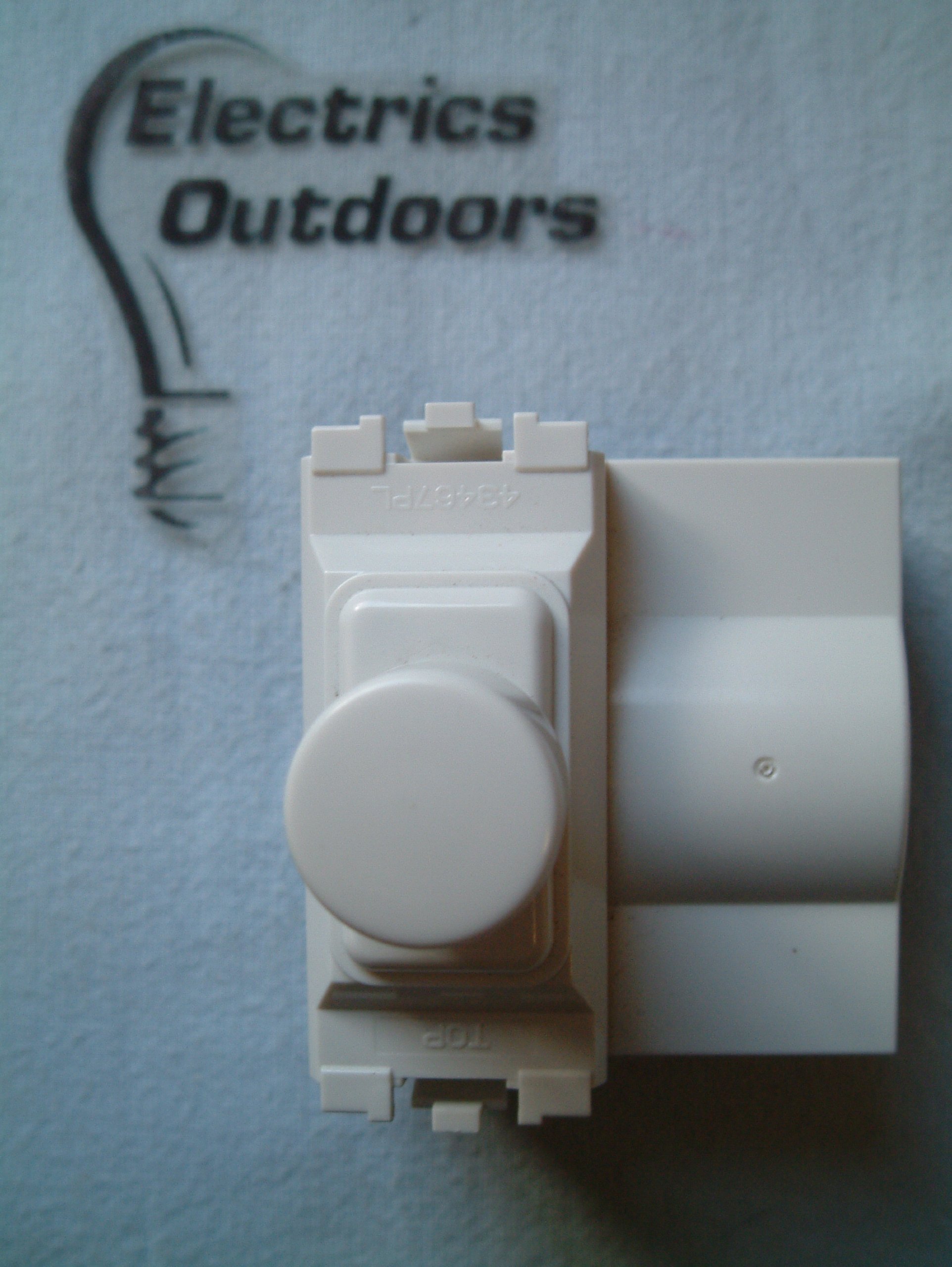 MK Electric Grid Plus White 2 Dimmer Switch Module