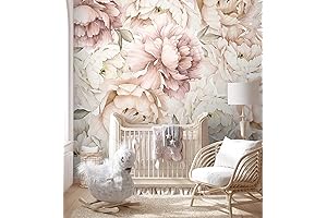 Murwall Peony Wallpaper: A Pastel Floral Masterpiece