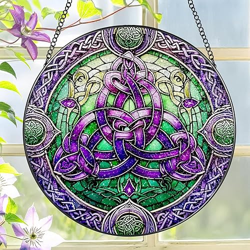 Vista 11 de Colgante de Vidriera, LAOWEIKI Atrapasol de Pavo Real de 8'', Ornamento de Vidrio Emplomado, Atrapasoles para Colgar en Ventanas, Decoración de Pavo