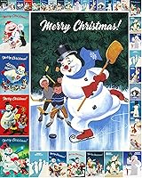 Vista 6 de Decoupage - Paquete de papel (35 hojas de 6 x 8 pulgadas), aldeas victorianas frías de invierno y cielos nocturnos increíbles, Navidad, FLONZ