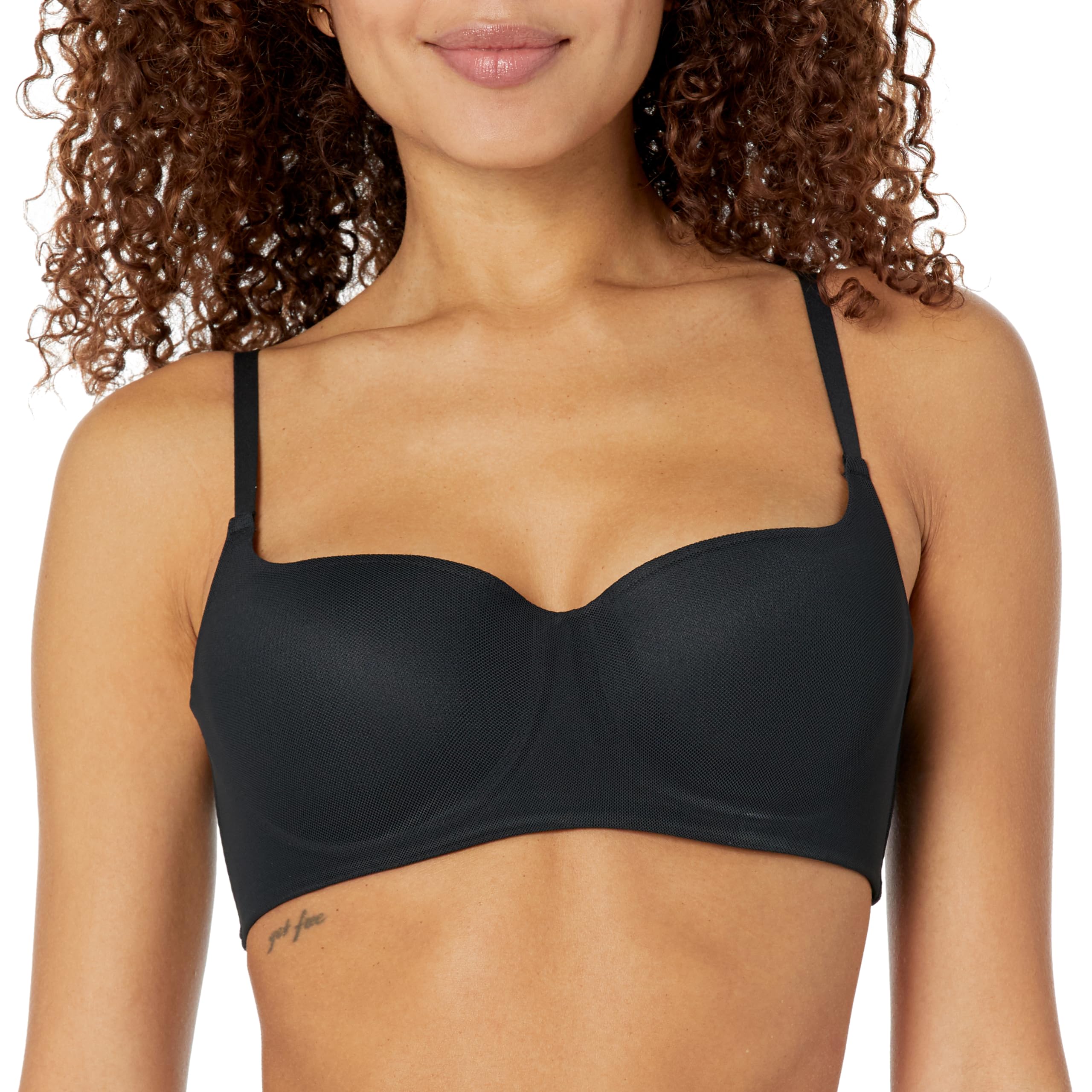 Steve Madden Women's Mesh Balconette Bra Reggiseno a Balconcino, Opaco Donna