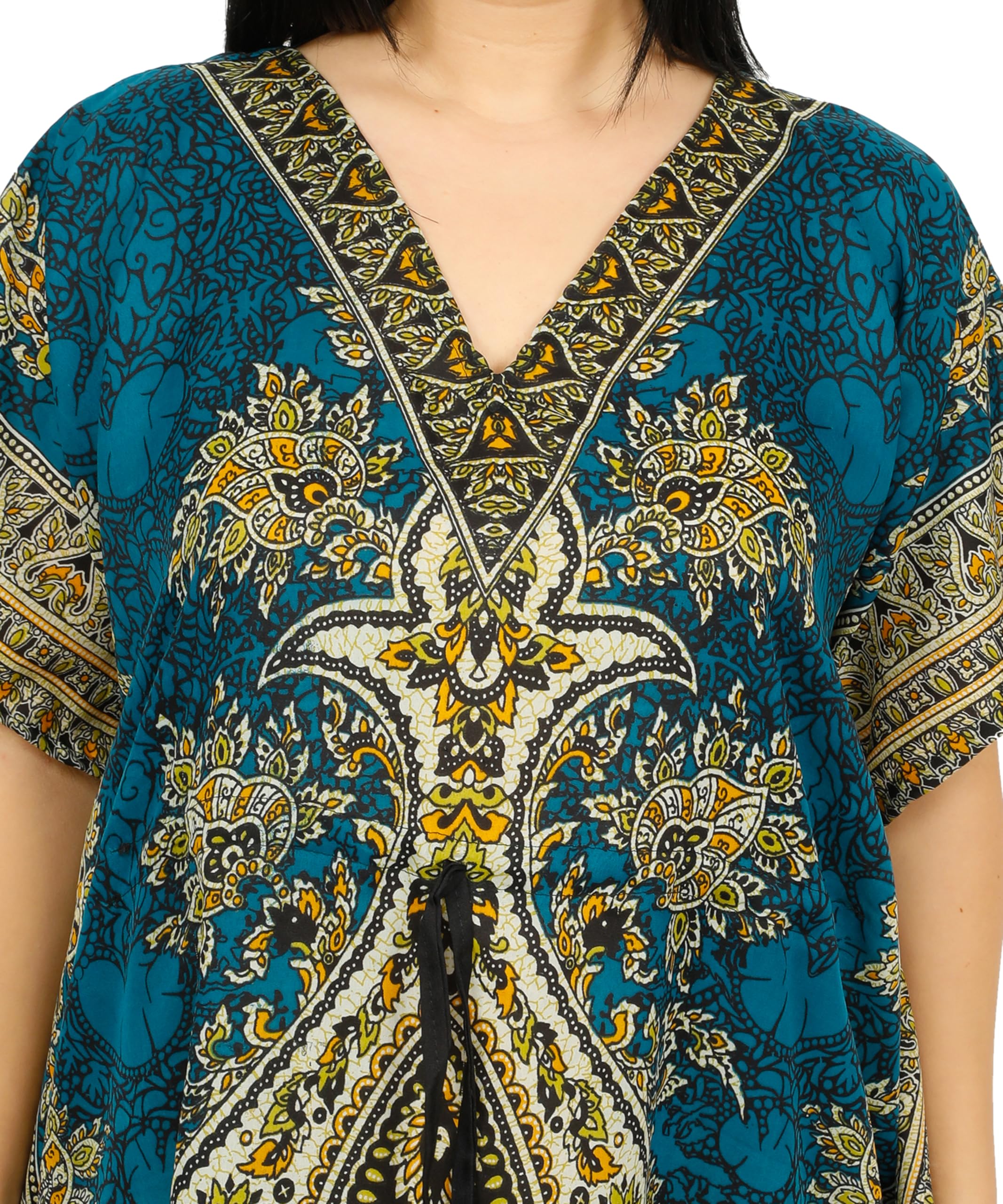 Damska tunika kaftanowa, kimono, długa sukienka maxi na imprezę do noszenia na co dzień, święta, bielizna nocna, okrycie plażowe, kaftany, dowolny rozmiar