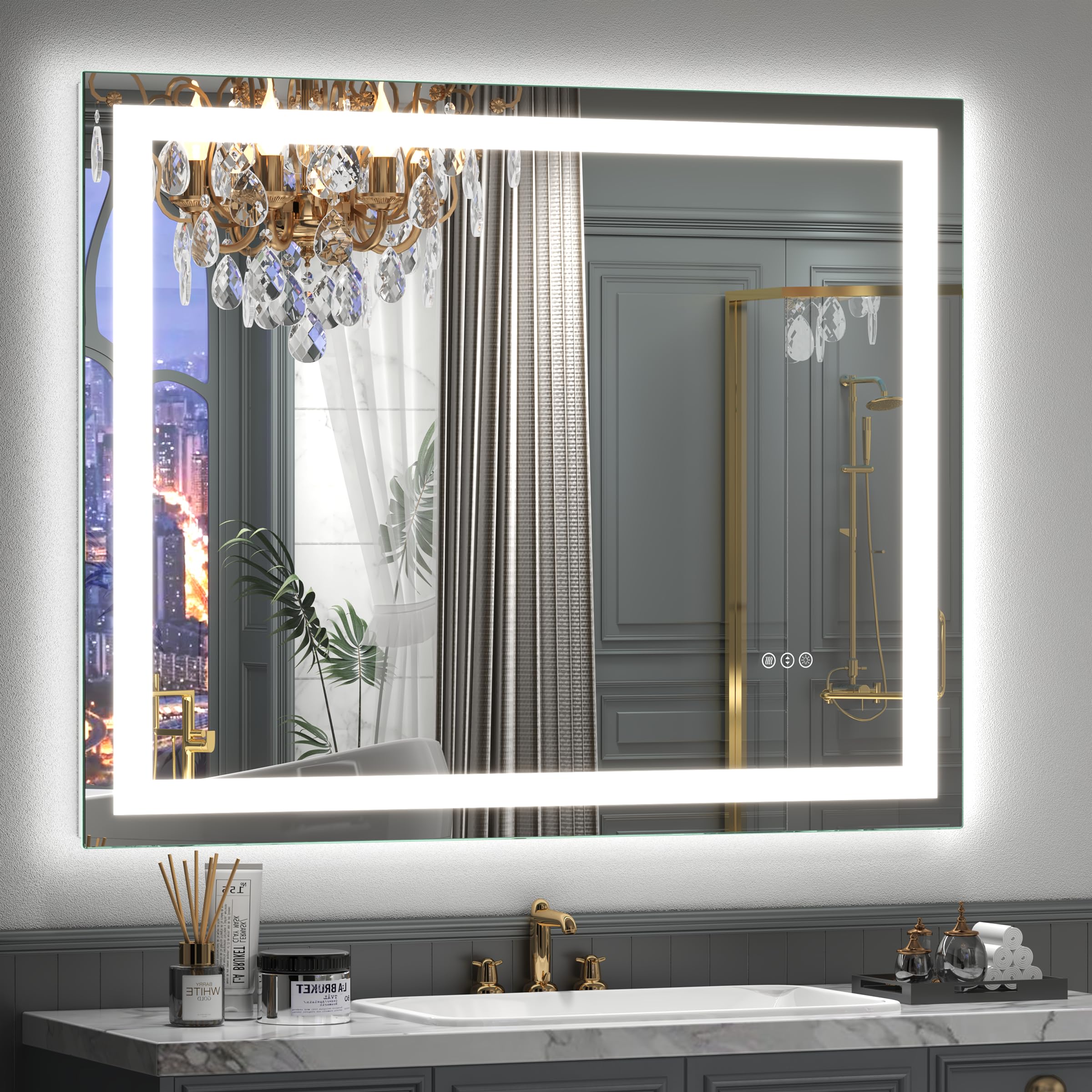 40x36 Inch LED Lighted Bathroom Vanity Mirror