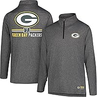 Vista 31 de Ultra Game NFL Official Adults Super Soft Quarter Zip Long Sleeve T-Shirt Gris Caliente Carbón