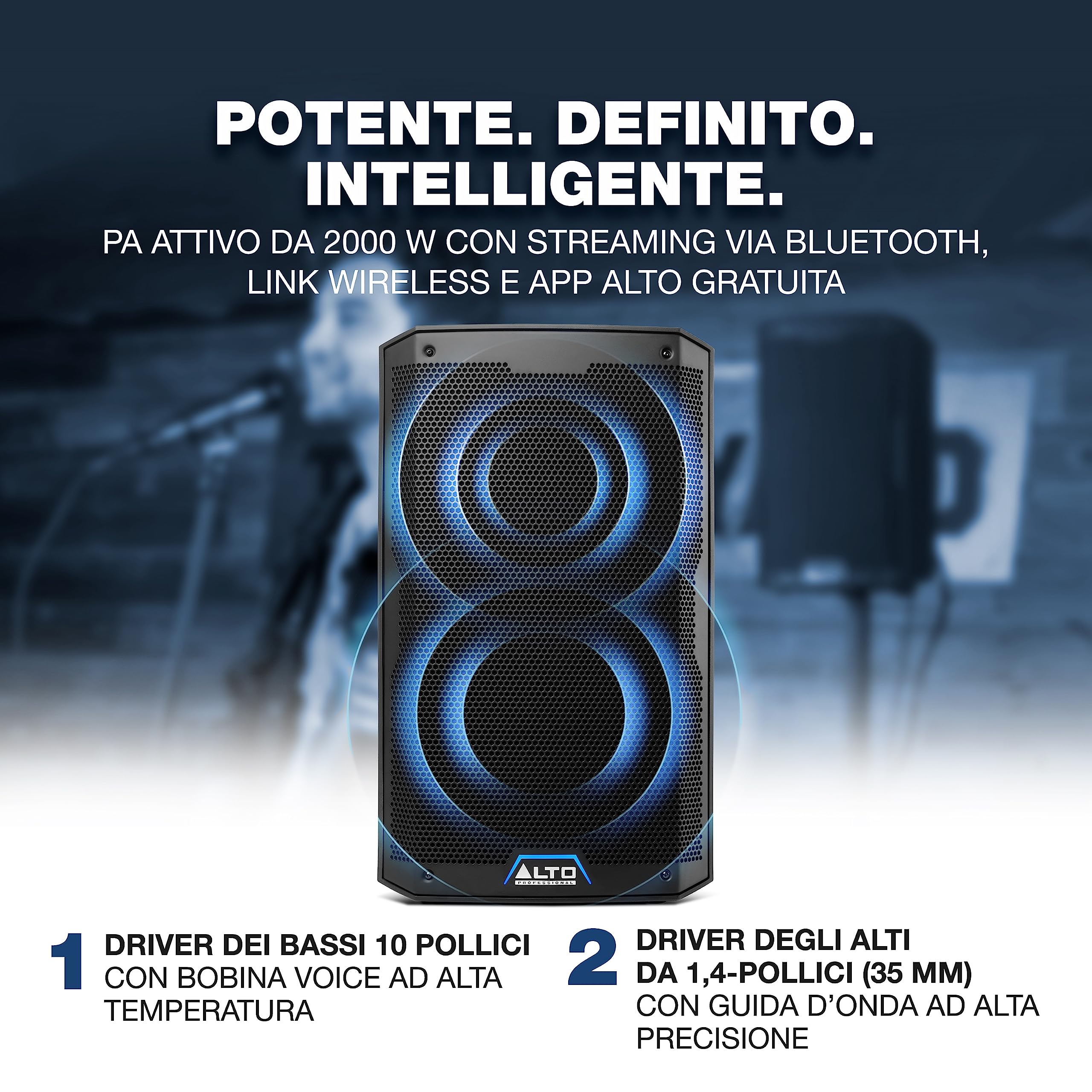 Denon DJ SC LIVE 4 + 2x Alto Professional TS410 - Console DJ, mixer DJ a 4 canali, streaming, Wi-Fi, casse + 2x Cassa Attiva PA Amplificata da 2000 W 10" con mixer a 3 canali, Bluetooth, DSP