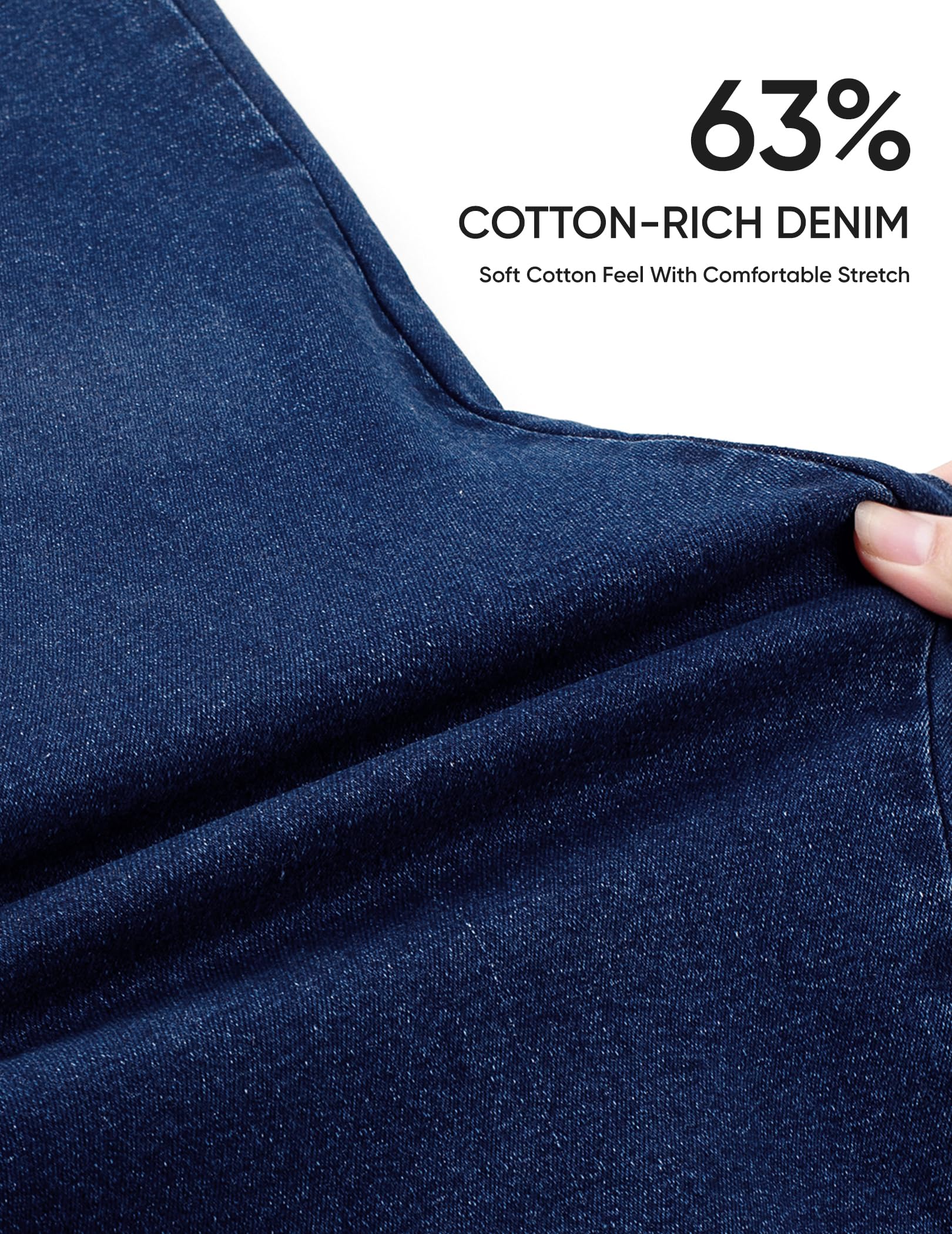 JMIERR Herren Stretch Jeans Baggy Denim Hosen S-3XL