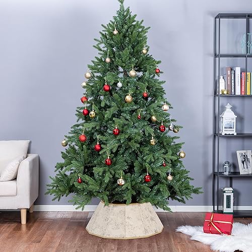 Miniatura 6 de Blissun Collar de tela para árbol de Navidad, anillo de árbol de Navidad, falda de árbol de Navidad de sauce para decoración de árbol de Navidad