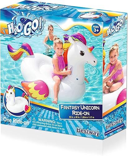 Miniatura 3 de H2OGO! Bestway Fantasy Unicorn - Flotador de piscina para niños