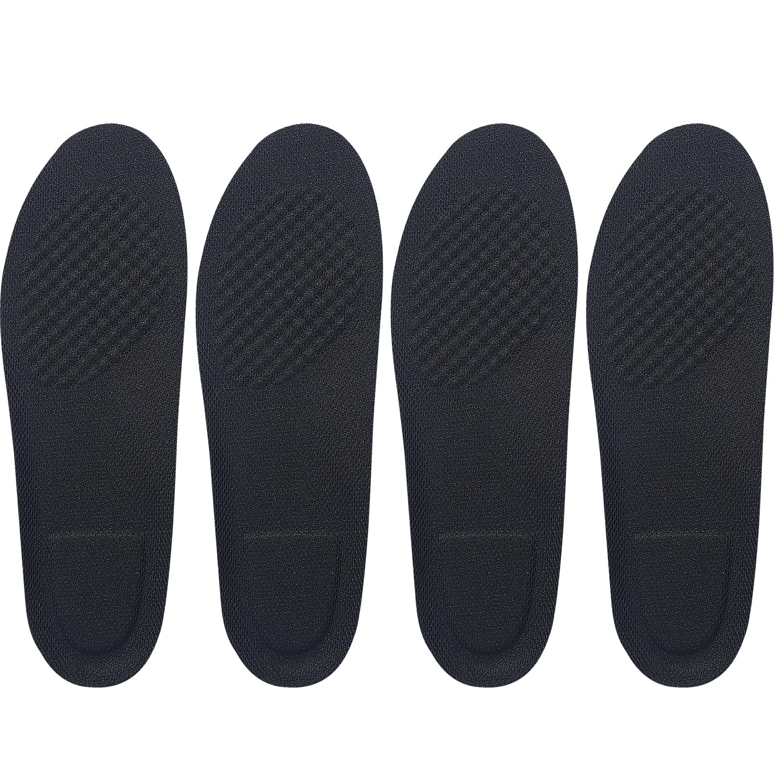 Geyoga 0.4 Inch 4 Pcs Left Full Length Insoles Balancer Leg Length Discrepancy Insoles and Additional Cushion Pad, Heel Lift for Leg Length