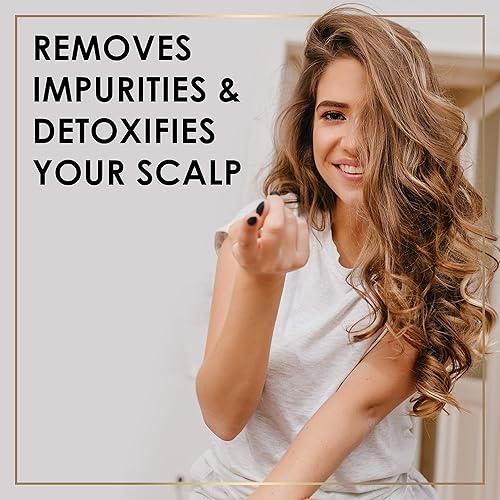 Miniatura 6 de Exfoliante de cuero cabelludo  Exfoliante para el crecimiento del cabello  Enriquecido con cafeína y aceite de menta  Exfoliante de champú,