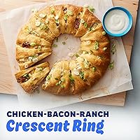 Vista 7 de Pillsbury Crescent Rolls, masa de pastelería enlatada refrigerada original, 8 rollos, 8 onzas