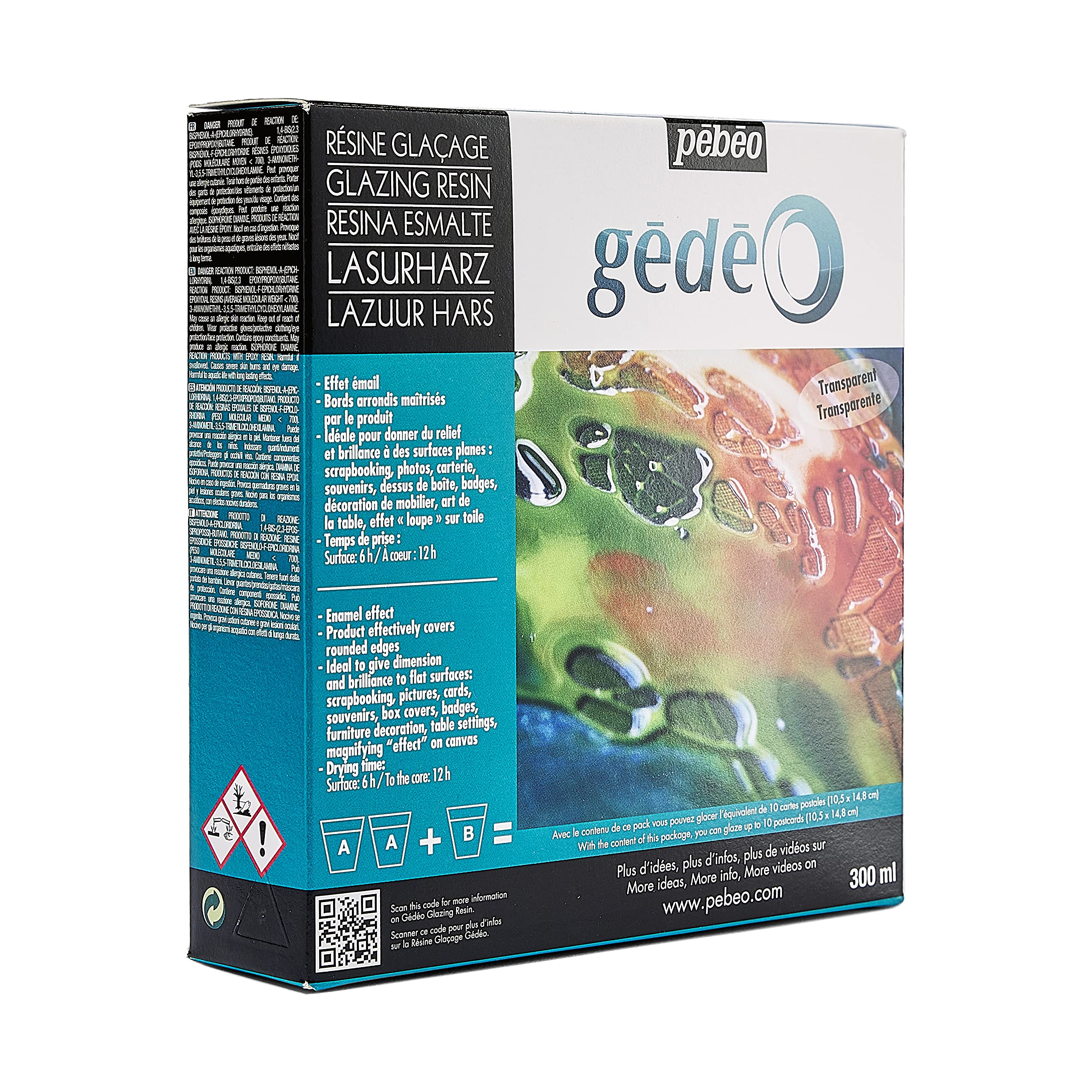 Gedeo 766171 żywica glazurująca, przezroczysta, 300 ml
