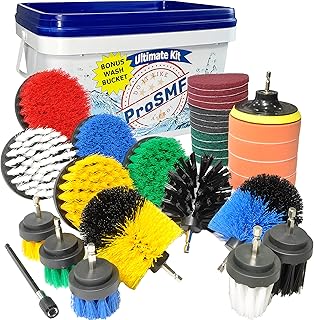 Ultimate Drill Brush Set - Drill Brush Attachment Set - Drill Cleaning Brush Attachment Set - Scrub Brush for Drill - Drill Scrubber Brush Kit - Cleaning Brushes for Drill