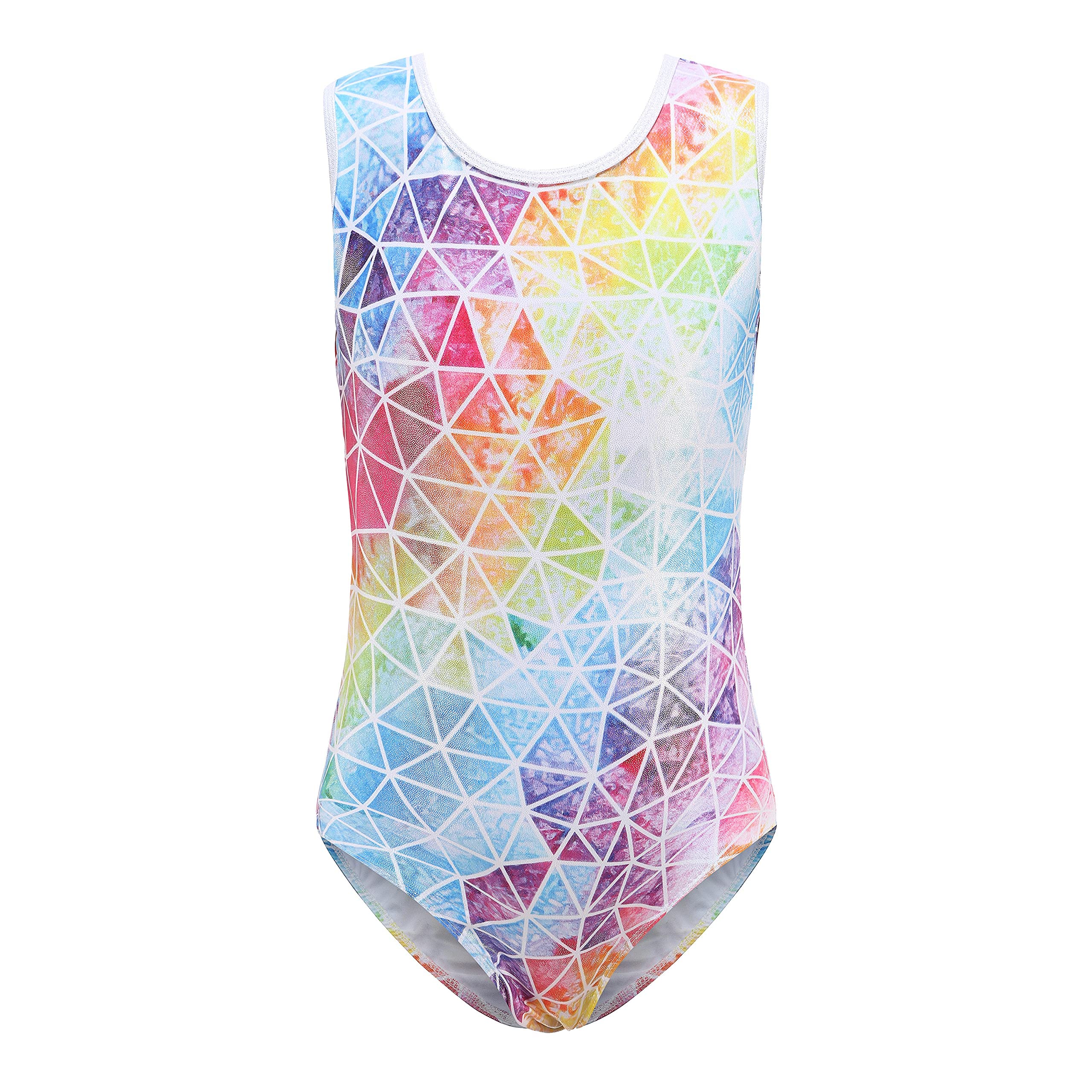 KqlStarry Girls Sparkly Gymnastics Ballet Dancewear Leotards 5-14Years Training Costumes