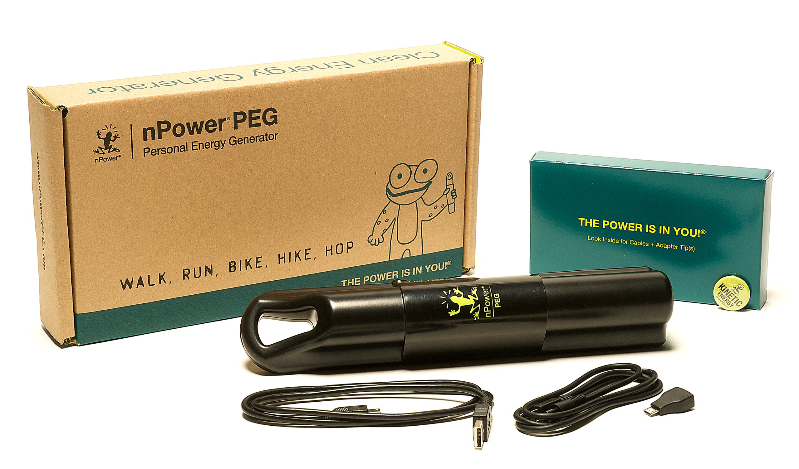 nPower PEG Personal Kinetic Energy Generator Battery Backup For iPhone iPod Droid Galaxy etc.
