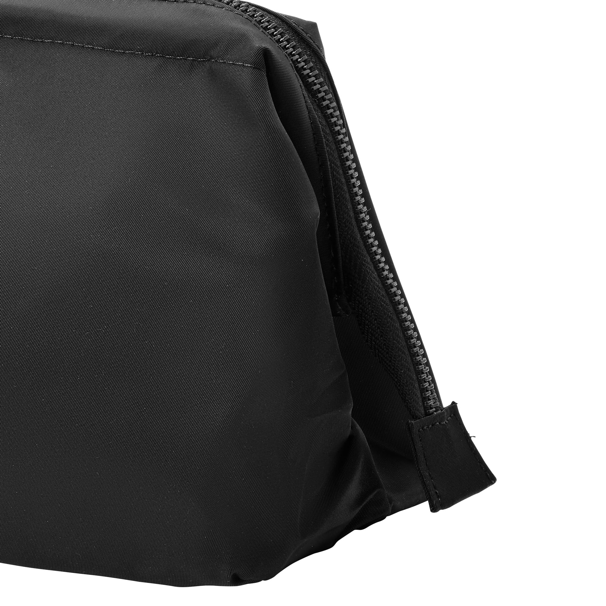 Elodie Details Zip&Go Large ouverture – Sac à couches pour bébé, trousse de maquillage, sac de toilette, sac d'allaitement, changement de couche, trousse de voyage portable, grande capacité, noir