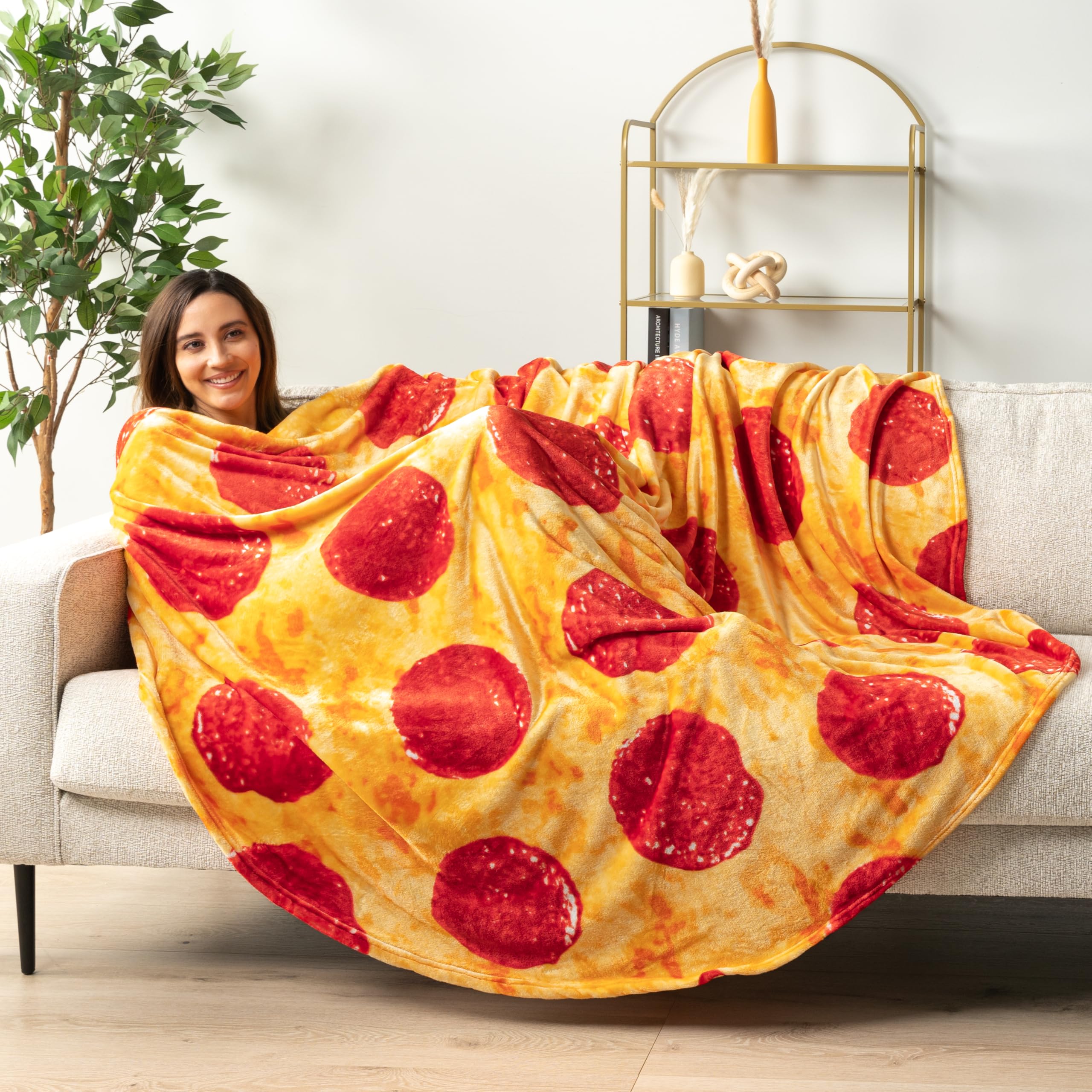 Coperta Rotonda In Flanella Morbida – 150x150 Cm Per Adolescenti – Leggera Per Viaggi E Divano - 4